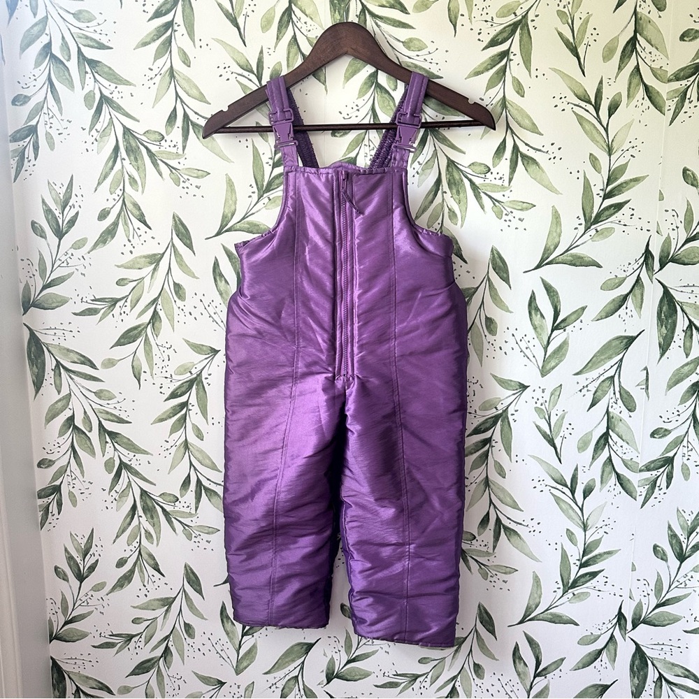 Izzi Kids by S. Rothschild Vintage Snow Pants Coverall. Purple 5T